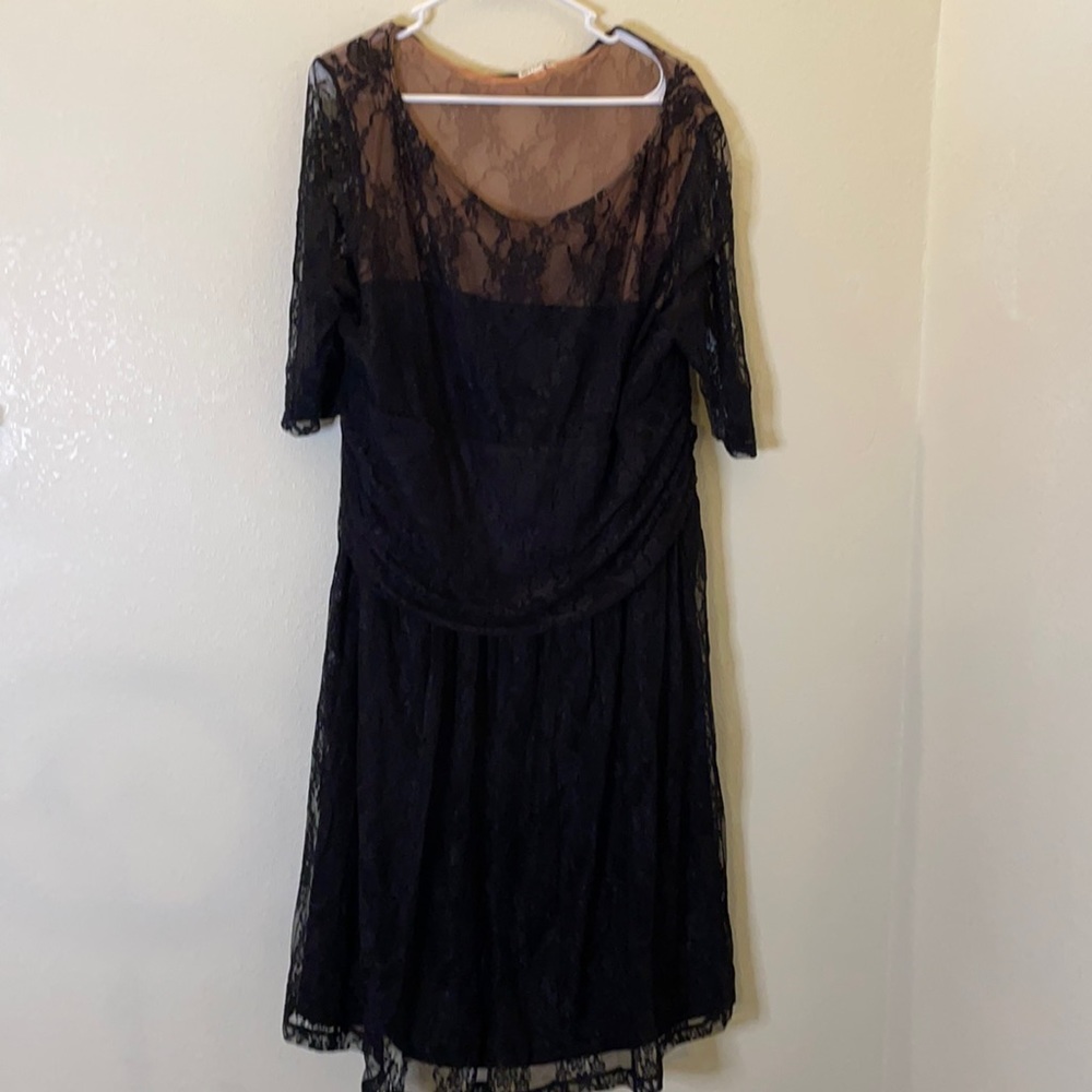 Kiyonna Lane Bryant Black Lace Dress